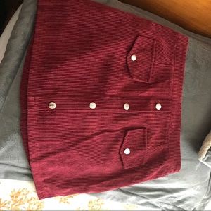 BURGUNDY SKIRT